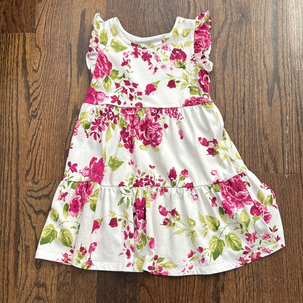 The Children's Place Pink Floral summer Dress 4T